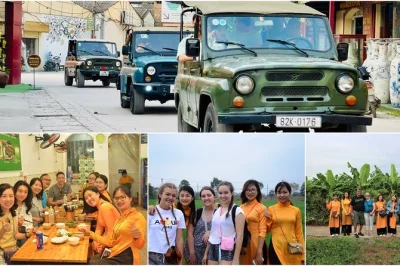 Erlebe hanoi vom jeep aus: Überquere die long bien bridge, probiere das berühmte eierkaffee und triff einheimische auf einer von frauen geführten tour – inkl. abholung, mittagessen und guide.