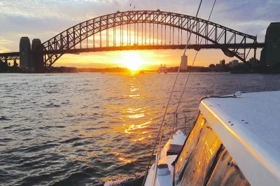 Feel the evening shift on sydney harbour with a relaxed sunset cruise, opera house views, and byo drinks. includes grazing platter, pickup by the water, and friendly crew.