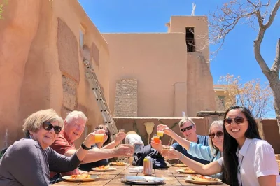 Spice up your santa fe day with a guided food tour near the plaza, local stories, full lunch with drinks, and stops at historic sites. includes all tastings.