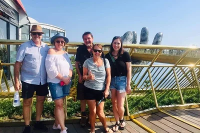 Ba na hills, golden bridge & seilbahn: genieße den sonnenaufgang, erkunde die linh ung pagode und das french village mit privatem guide. inkl. abholung & mittagessen.