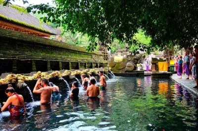 Ubud, reisfelder, tirta empul tempel & balinesisches mittagessen – e-bike tour mit hoteltransfer und lokalem guide inklusive.