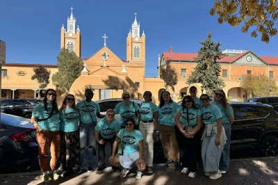 Feel the stories of old town albuquerque on a guided stroll with local legends, historic sites, and quirky museums. includes map, postcard, and water.