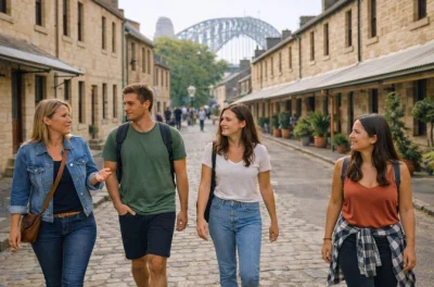 Découvrez sydney autrement lors d’une visite privée à pied, adaptée à vos envies, de l’histoire des rocks à l’animation de darling harbour. départ flexible et prise en charge incluse.