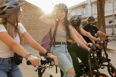 Feel heraklion’s old town by e-bike, taste greek meze & wine, and ride along venetian walls with a local guide. includes pickup, drinks, and wifi on tour.