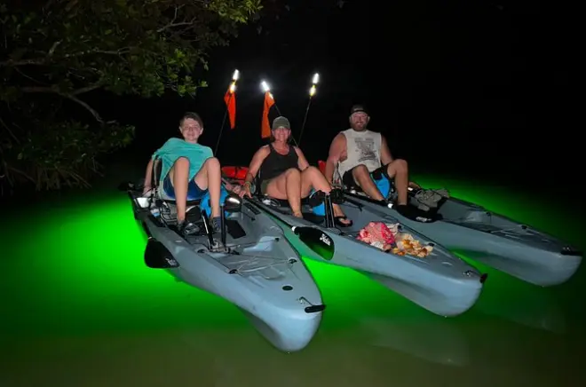 Bonita Springs: Kajak mit LED durch Mangroven bei Sonnenuntergang