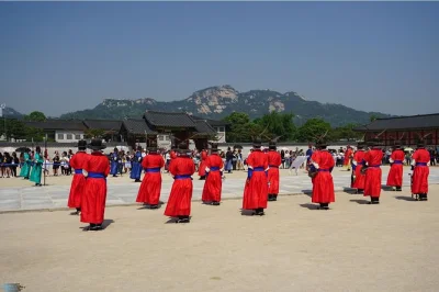 Seoul entdecken: palastwachen, bukchon hanok village, traditionelles mittagessen in insadong. inklusive hoteltransfer und englischsprachigem guide.