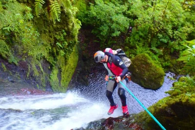 Feel the rush of canyoning in madeira’s wild valleys—abseil waterfalls, swim natural pools, and laugh with local guides. includes gear, photos, permits & pickup.