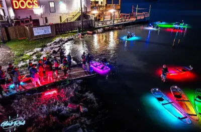 Kayak à Corpus Christi : Kayaks transparents lumineux