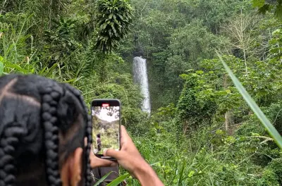 Kingston zu den Blue Mountains: Kaffeeplantage und Wasserfall