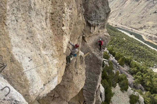 Wind River Via Ferrata: 730 Meter Klettern in Wyoming