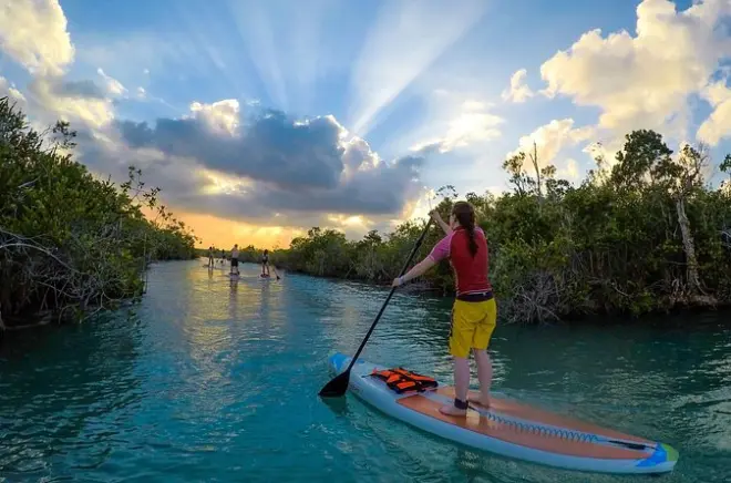 Bacalar Sunset Paddleboard Tour: Pirate Channel SUP