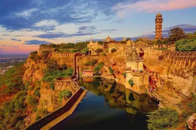 Explore chittorgarh fort on a private day tour. includes transport, bottled water, and expert guide. discover rajput history in rajasthan’s iconic hilltop fort.
