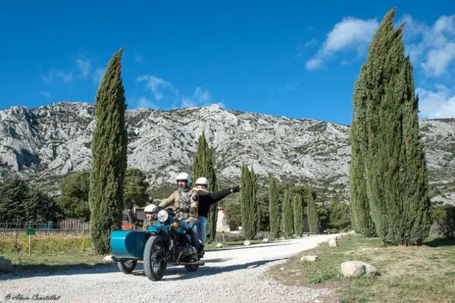 Sainte-Victoire sidecar tour from Aix-en-Provence: Three wineries