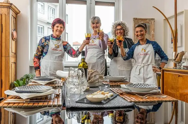 Santa Margherita Ligure Kochkurs: Showkochen & 4-Gänge-Menü
