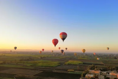 Float above luxor at sunrise on a hot air balloon ride, with hotel pickup included. watch ancient temples wake up in the early light and see the desert from a whole new angle.