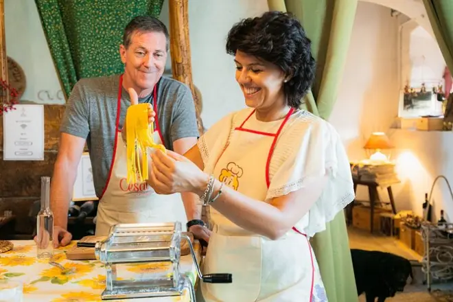 San Gimignano Pasta- und Wein-Kurs: Kochen & Toskana-Weine probieren