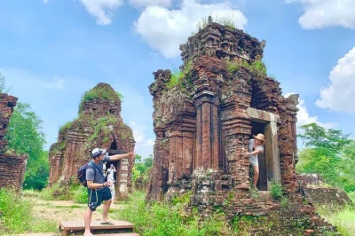 Experience my son sanctuary at sunrise or sunset, see apsara dance, cruise the hoai river, and release lanterns. private guide & transfers included.