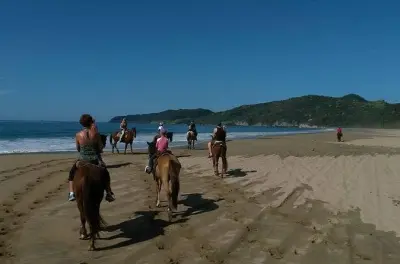 Reiten in Zihuatanejo: Playa Larga Strand