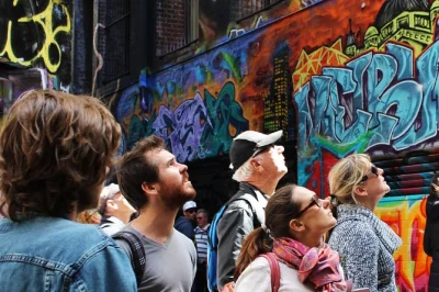 Feel melbourne’s street art scene up close with a local artist guide, explore famous laneways, and end with drinks and cheese at blender studios. includes afternoon tea.