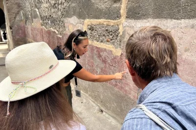 Step into ancient pompeii with a real archaeologist, skip the lines, explore roman villas & bath houses in a small group or private tour. includes expert guide.