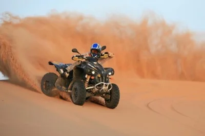 Feel the dubai desert on a safari with quad biking, camel rides, sandboarding, live shows & bbq dinner. includes hotel pickup & local guide. book your spot.
