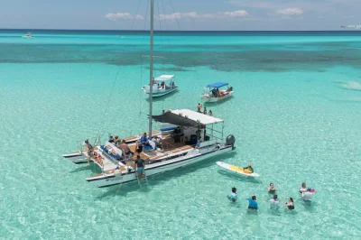 Feel the salt air on a luxury catamaran in cozumel, snorkel with turtles at the sanctuary, float over el cielo’s starfish, and snack on fresh ceviche with drinks included.
