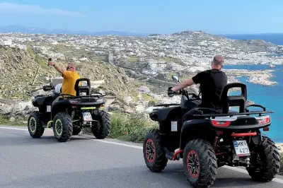ATV-Fahren auf Mykonos: 650cc Quads durchs kykladische Gelände