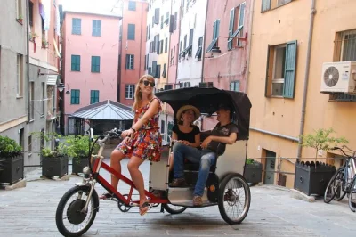 Feel the pulse of genoa’s medieval heart on a private rikshaw tour through secret alleys, grand piazzas, and ancient churches—includes pickup with local guide.