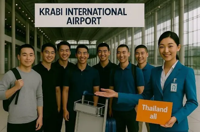 Fast track VIP à l’aéroport de Krabi avec escorte privée