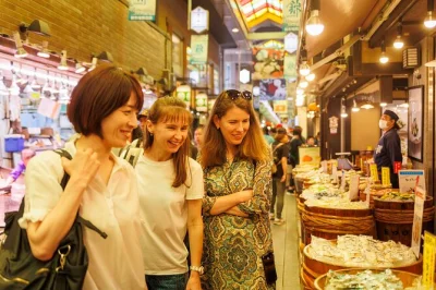Wander kyoto’s nishiki market with a local guide, taste 5 unique street foods, explore hidden shrines and teramachi street. includes tastings and insider stories.