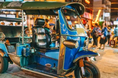Hop into a tuk tuk for chiang mai’s night temples, lively bazaar eats, and stories from a local guide. includes street food dinner, dessert, and all rides.