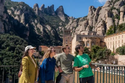 Feel montserrat’s early quiet, ride the sant joan funicular, walk ancient trails, and taste local cheeses—small group tour from barcelona with guide & pickup.