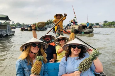 Wake up early in can tho for cai rang floating market, breakfast on the river, noodle making with locals, and peaceful canals—includes pickup & guide.