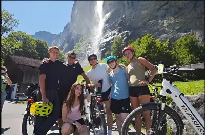 Lauterbrunnen E-bike Tour: Valley of 72 Waterfalls