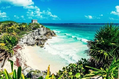Feel the sea breeze at tulum ruins, swim with turtles in akumal, and cool off in a jungle cenote—all with round-trip transport and a fresh local lunch included.