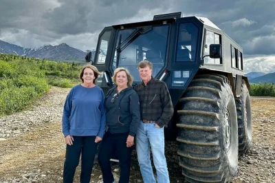 Feel the wild side of denali near healy in a climate-controlled sherp fat truck, with guided off-road trails, local stories, and hotel pickup included.