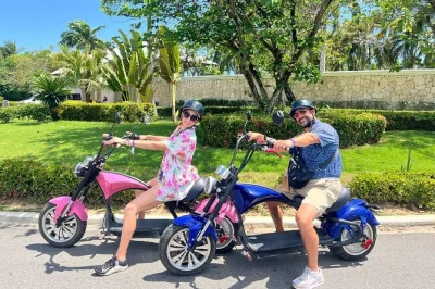 Feel the breeze on a punta cana e-bike city tour, taste local empanadas, sip mamajuana, and pause at coco bongo. small groups, pickup included.