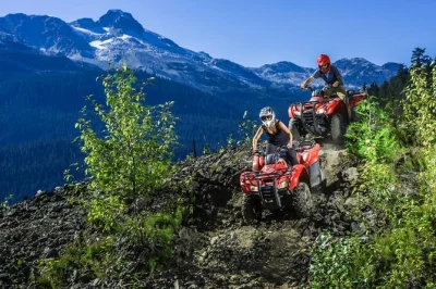 Feel the rush of whistler’s callaghan valley on an atv tour with single track trails, old growth forests, and a stop at the northair gold mine. includes gear & guide.