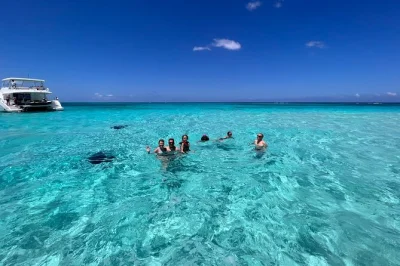 Grand cayman, stingray city e starfish point: nuota con le razze, fai snorkeling tra i coralli e rilassati a rum point o kaibo beach con tour in barca privato e guida locale.