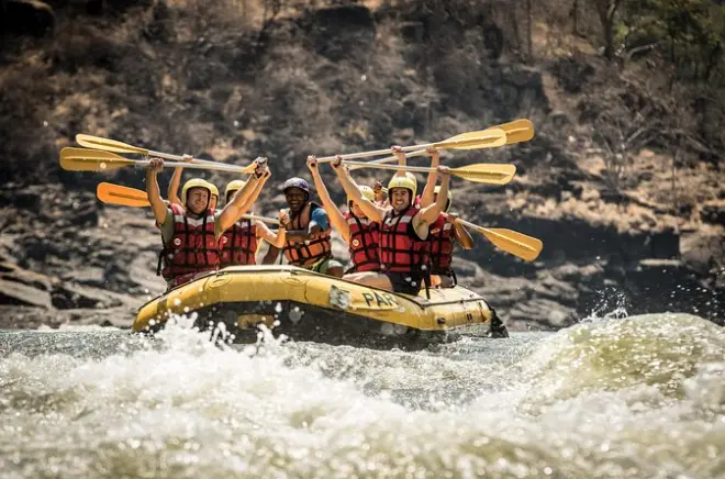 Raft the Zambezi: Class-V rapids below Victoria Falls