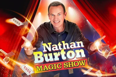 Erlebe nathan burtons comedy-magie in las vegas. staune über illusionen, lach mit und genieße showgirls im brandneuen theater direkt am strip.