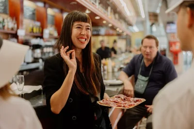 Start your barcelona food tour at santa caterina market, taste jamón ibérico, enjoy el born’s best croissant, sip vermouth in barceloneta, and end with seafood paella. small group with local guide