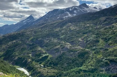 Vivi l’anima di skagway con il tour white pass: racconti della corsa all’oro, cascate spettacolari, la tormented valley e il comodo pick-up dal porto per partire senza pensieri.