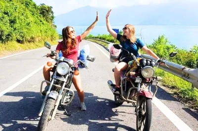 Feel the wind on a private motorbike day trip from hoi an over hai van pass, with stops at marble mountains, suoi mo waterfall, and a fresh local lunch. includes pickup.