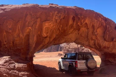 Feel the thrill of a bajdah & hesma desert safari, spot wildlife in the reserve, explore neom caves and ancient rock art. includes lunch, pickup and local guide.