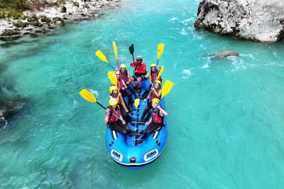 Feel the rush of soca river rafting near bovec, slovenia. includes all equipment, private transfer, and a local guide. great for families and first-timers.