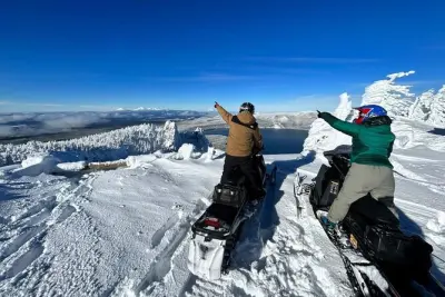 Newberry National Volcanic Monument Snowmobile Tour: 4 Hours