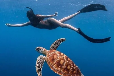 Erlebe die ruhige blue lagoon und tanjung jepun auf bali bei einer schnorcheltour mit transfer, traditioneller bootsfahrt und leckerem mittagessen. perfekt für familien und entspannt.