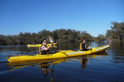 Caiaque no rio Canning com guia por meio dia na Austrália Ocidental
