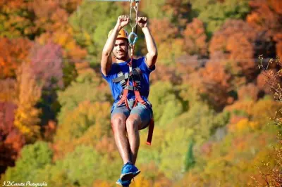 Zipline a Quebec: 4 mega linee sul Mont-Catherine